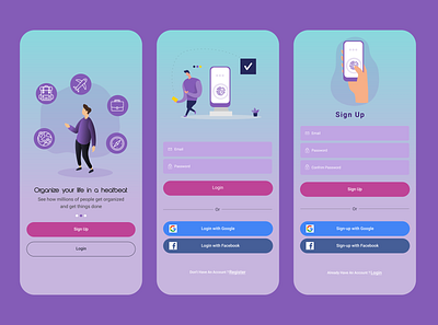 Leaderboard design mobile app design mobile ui reminder app sign in signup ui uidesign welcome page