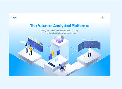 Data analytics Landing Page landing page design uidesign uiux web design