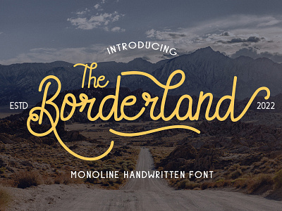 Borderland – Monoline Handwritten Font