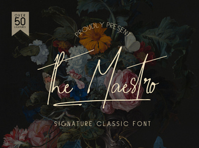 The Maestro - Signature Classic Font branding display font letter logo logotype luxury