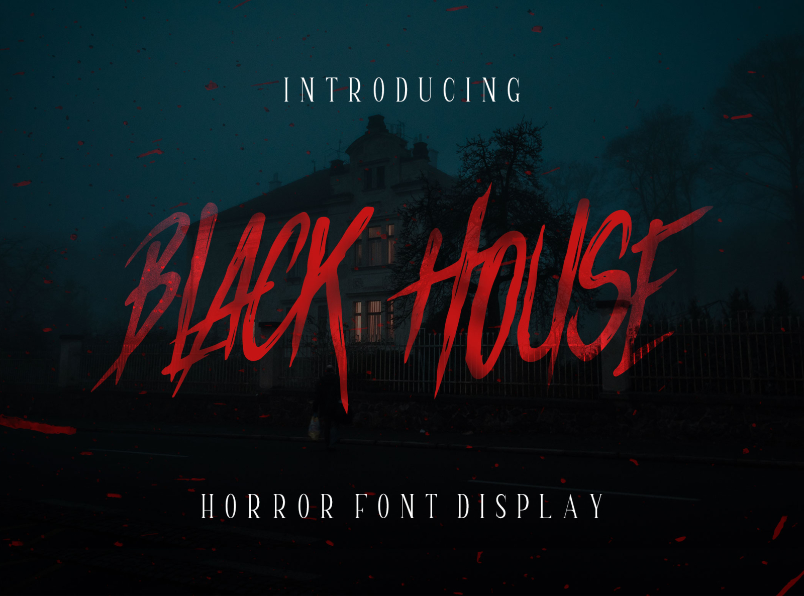 Black House - Horror Font Display By Graphiqa Studio On Dribbble