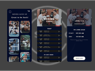 Saigon Training Camp branding design fitness fitness app ui ux