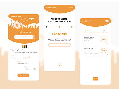 Wanderlust - Travel expert design mobile app travel ui ux
