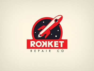 Unused Rokket Repair Co. Logo illustration logo minimal repair rocket rokket space unused