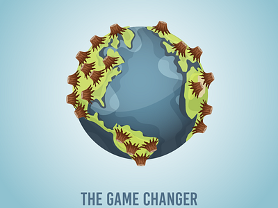 The Game Changer concept covid19 environment illustration