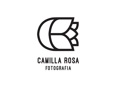Logo for photographer flower logo monogram rose