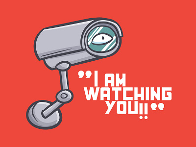 CCTV cartoon cctv cute design funny illustration kawaii technology vector