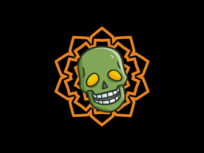 Green Skull Mandala