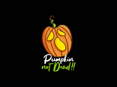 Pumpkin Not Dead !! cartoon dead design funny funny pumpkin funny tshirt halloween horror art horror pumpkin illustration pumpkin pumpkin dark pumpkin merch pumpkin merchandise pumpkin shirt scary pumpkin