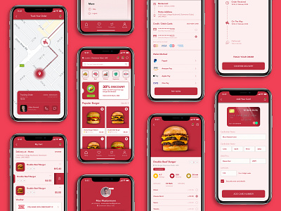 Burger Delivery App burger burger delivery delivery app design food food app food delivery app food order food order app order ui ux web design
