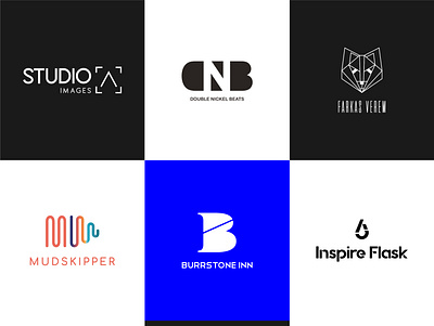 Collection of logo design II. brand design branding collection design flat illustration logo poster design typography vector