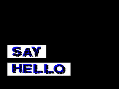Say Hello! design flat illustration typography vector