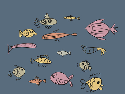 fish sketches