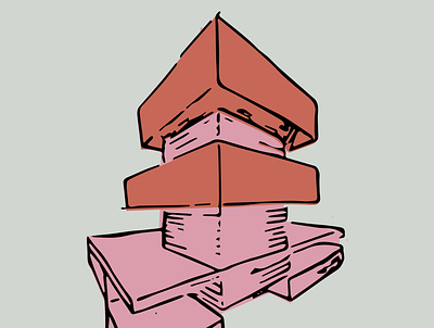 minimal house sketch design flat illustration sketch vector