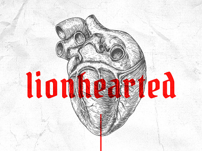 #lionhearted gray grey heart lion lionheart lionhearted organ paper red white