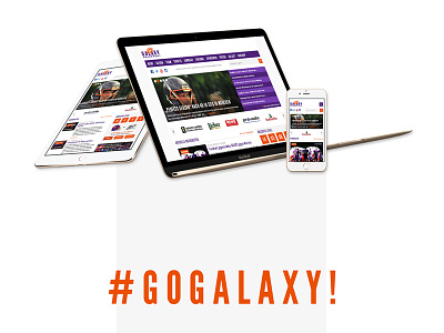 Frankfurt Galaxy Redesign Proposal Update concept football frankfurt frankfurt galaxy galaxy orange proposal purple redesign screendesign sports webdesign