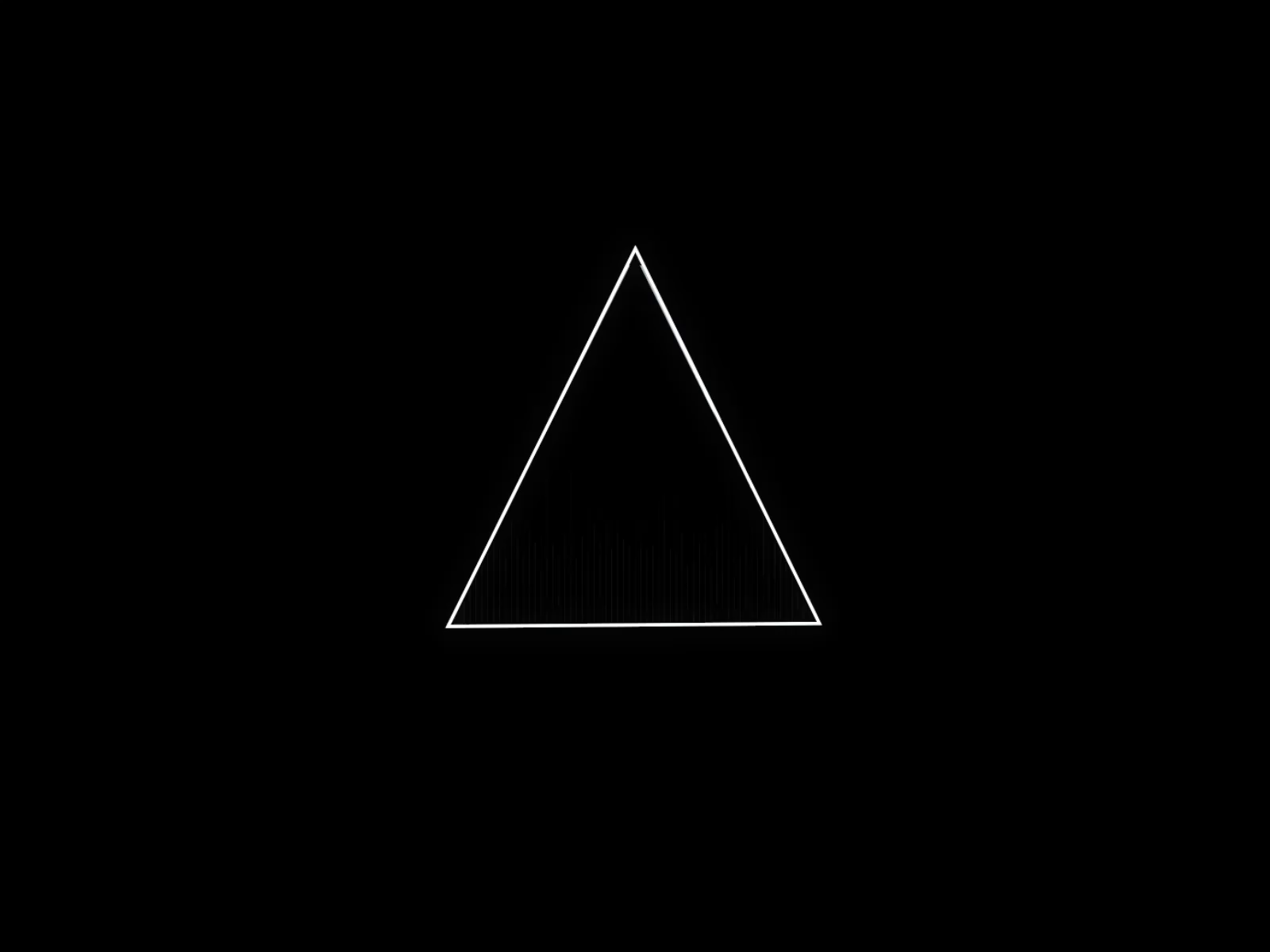 Белый треугольник на черном