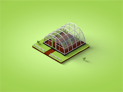 NorCal Cannabis - Cultivation 3d agriculture c4d cannabis farm illustration industry isometric lowpoly