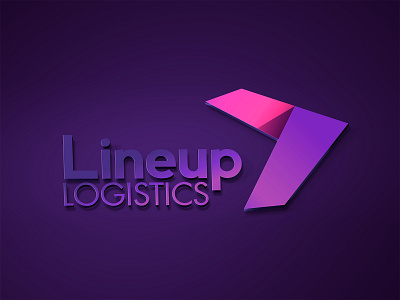 Lineup Logistic Logo 2d design graphic design illustrator logo typography vector