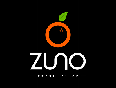 ZUNO Logo for a Juice Business art branding design graphic design icon illustration illustrator logo minimal typography