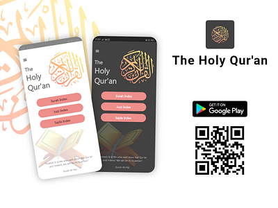 The Holy Qur'an al quran app designs dark theme flutter light theme mobile app mobile app quran mobile apps quran real mobile app the holy book the holy quran