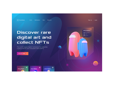 NFT cover design designsite illustration landingpage logo sitedesign ui uiuxdesign ux website