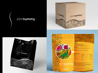 Slim tummy product packaging