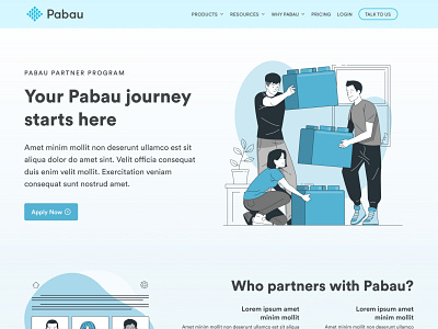 Landing page for the partner program @ Pabau crm crm software dashboard design illustration interface logo management schedule ui