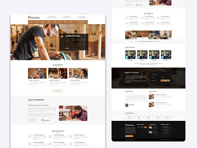 Woodworks adobe adobe photoshop banner design banners design professional ui wood woodworking