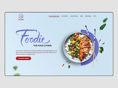 Foodie Banner adobe adobe photoshop banner design banners branding design food professional ui