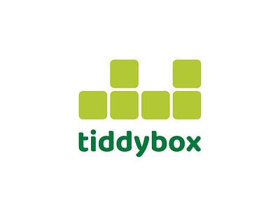 tiddybox logo branding design graphic design green icon logo minimal sustainable type variable vector