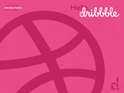 Hello, Dribbble amateur design hello dribbble invite logo