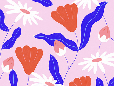 Pattern - Flowers flowers illustration illustration art illustration digital pattern procreate