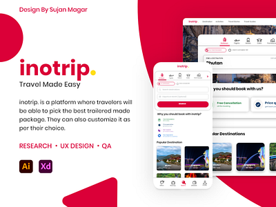 inotrip - Travel Portal Web Application Design 🔥🤘