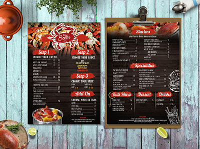 Seafood Menu Design bar menu business cafe menu classic menu design drink menu menu promo screen menu