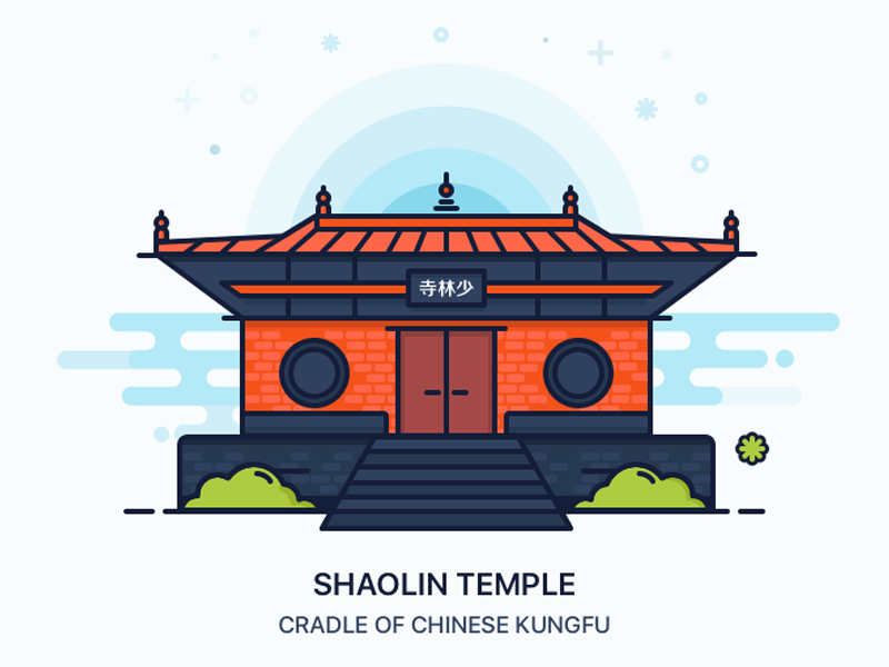 Shaolin Temple by NormanHU on Dribbble