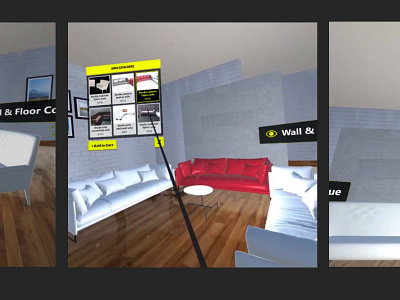 VR based Furniture App @dailyui @design design ui ux virtual reality