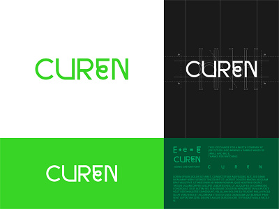 Curen Logo Design best designer best logo branding cool logo design flat illustration illustrator logo design logotype