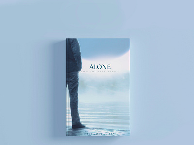 Alone Book Cover Design a man alone best designer book book cover design books branding cover design flat logo photo photoshop