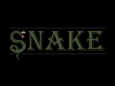 Snake (Typography) logo new typography