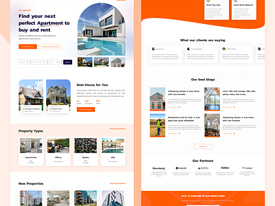 A Real Estate Landing Page