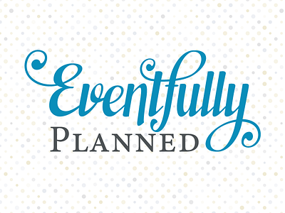 Eventfully Planned logo planner script typography wordmark