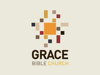 Gbc Pixel church grace logo pixel squares warm