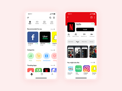 Playstore for IOS appdesign appstore debut debutshot inspiration interface ios mobile playstore uidesign uxui