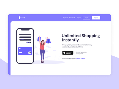 D-wallet hero slider design hero banner hero section hero slider heroscreen payment uidesign uxui uxuidesign wallet webdesign
