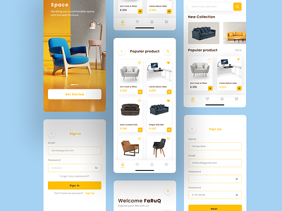 Furniture E-commerce App design app design clean design clean ui e commerce app furniture app furniture shop furniture store furniture website minimal minimal ui minimalist mobile app mobile app design ui ui design uidesign uiux uiux design ux uxdesign