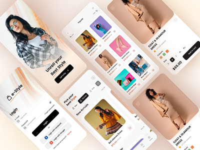 Fashion E-commerce mobile app UI/UX Design app design best shot clean cloth e commerce ecommerce fashion fashion app fashion ecommerce fashion store figma landing page minimalist mobile app design product page ui design uiux uiux design web design website