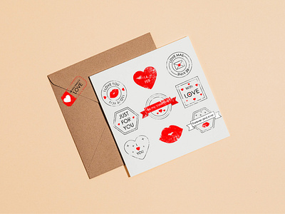 Romantic stamps