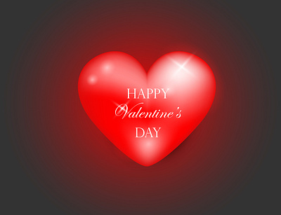 Happy Valentine's day 2021 design glossy happy valentines day heart illustration valentine day valentines vector