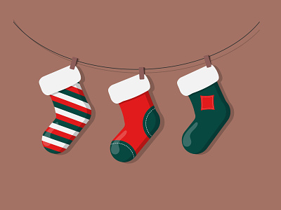 Illustration " Christmas socks" christmas design happy new year illustration vector